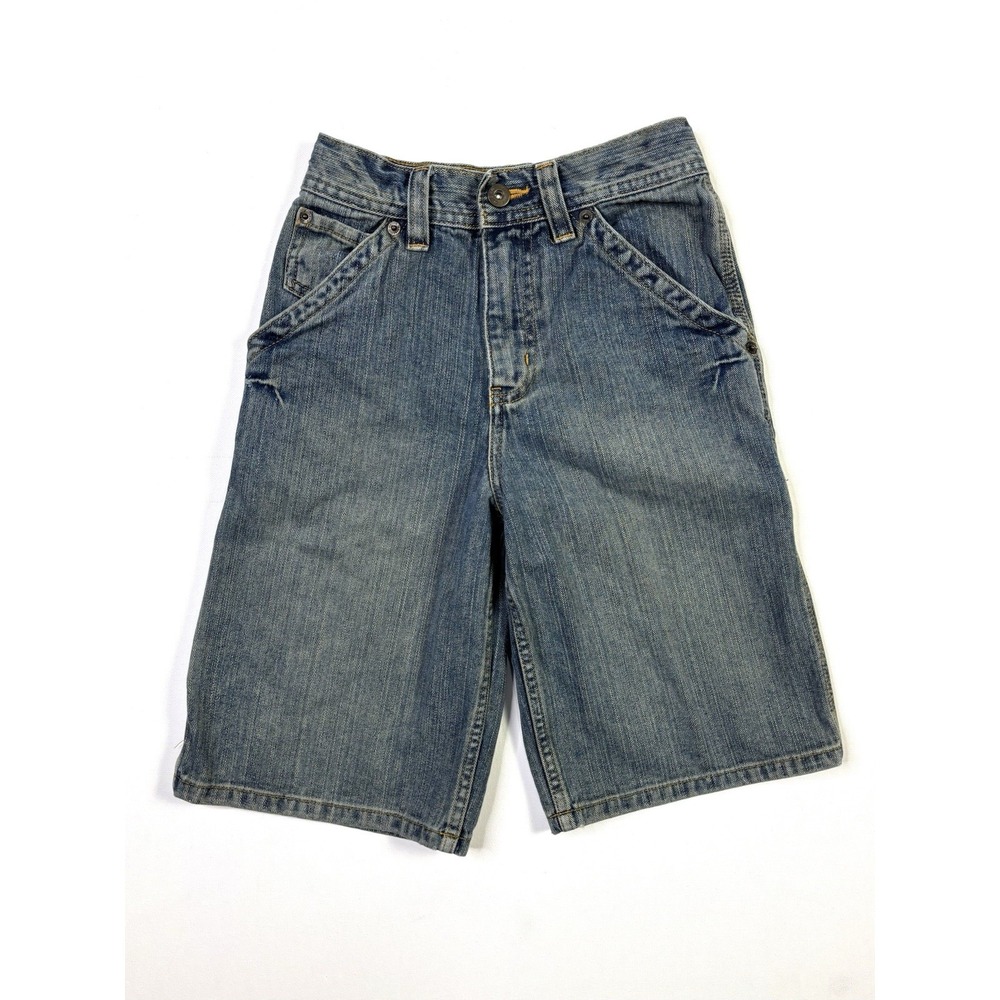 Urban Pipeline Up Denim Shorts Boys 12S Carpenter Baggy Y2K Skate Blue Jean